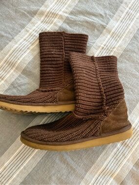 Ugg Classic Cardi Short Knit Winter Boots